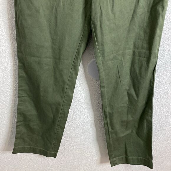 NWT- J crew- Frosty Olive twill pants- Size 6 - Picture 3 of 9
